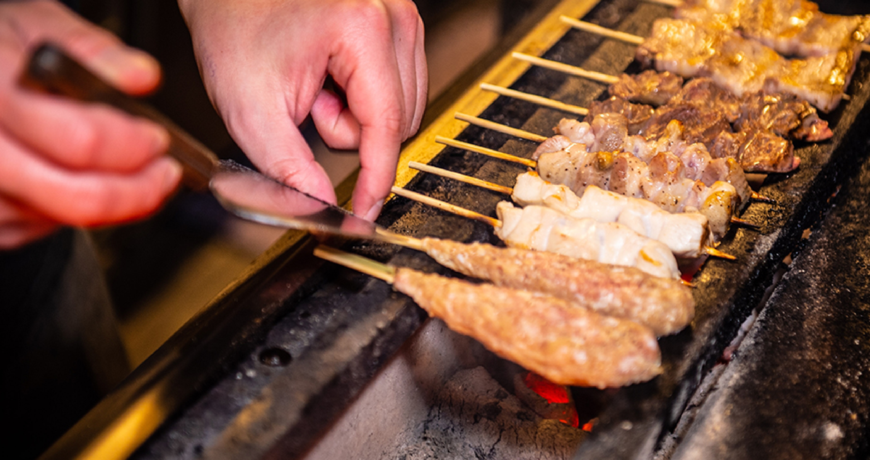 こだわりの炭焼き料理